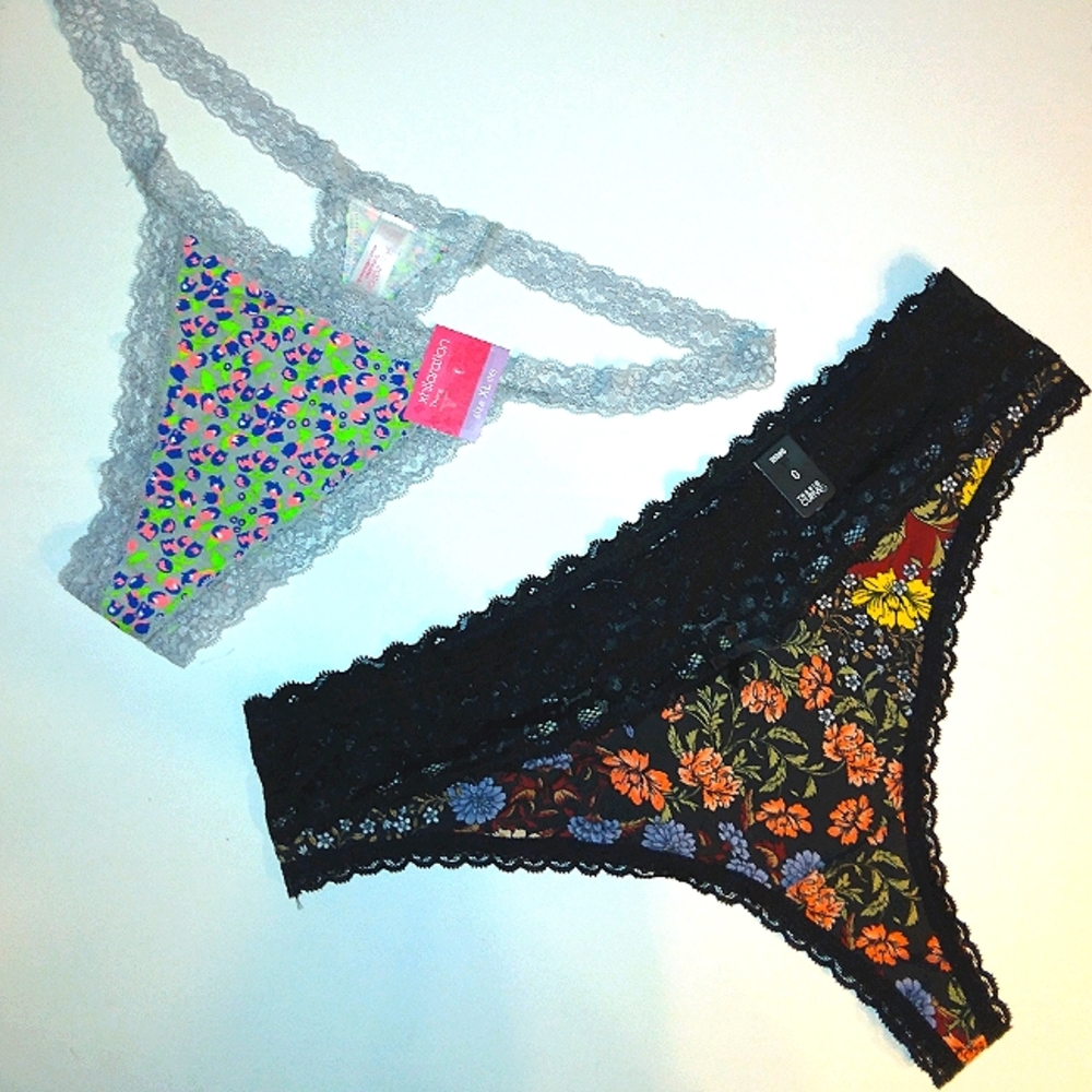 NWT☆Bundle☆Lot Plus Size Torrid & Xhilaration Lace Thong Panties Set☆